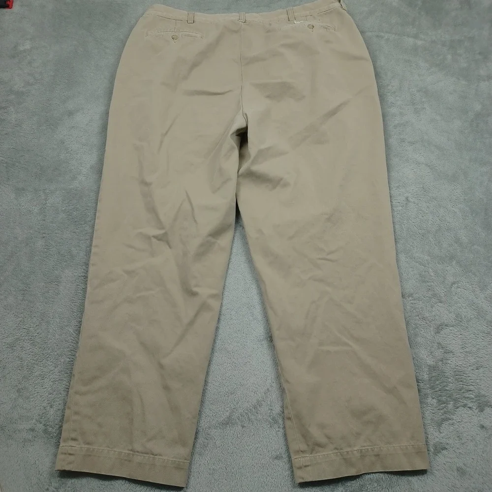 Polo Ralph Lauren Pants Mens 38x29 Brown Andrew Fit Cotton Preppy Chino‎ Pleated